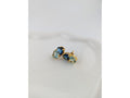 Seafoam Heart Studs