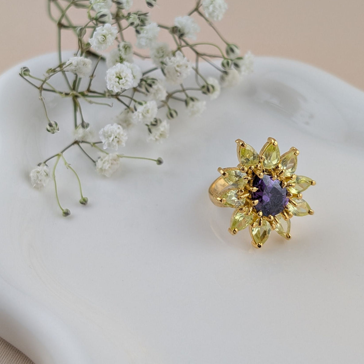 Icy Violet Ring