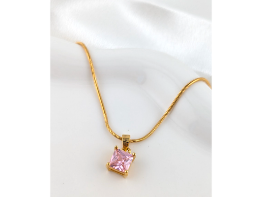 Blush Square Pendant