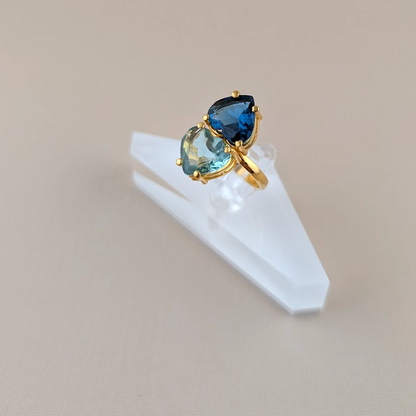 Seafoam Heart Ring