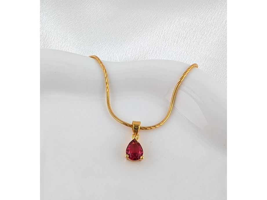 Red Raindrop Pendant