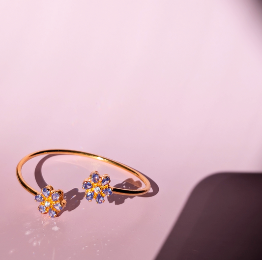 Floral Amethyst Bracelet